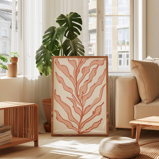 Abstract Leaf No. 01 | Nude & Earth Tones