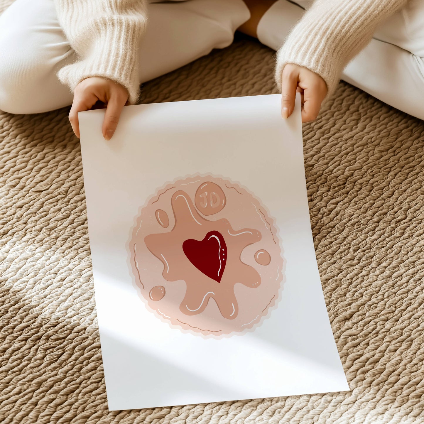 The Jammy Dodger Art Print | Retro Art | Foodie